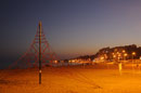 Climbing Frame on the Beach at Dusk 