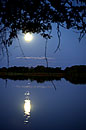 Rising full moon on Guma Lagoon