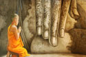 Buddhist image novice monk
