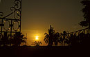 Cienfuegos Yacht Club Gates Sunset