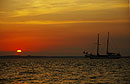 Yacht and Setting Sun