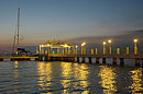Pier Lit Evening Yacht Club