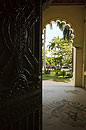 Carved Door and Moorish Arch