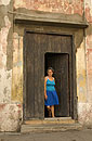 Lady in Doorway Cienfuegos Cuba