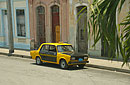 Yellow and Black Taxi Cienfuegos
