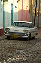 White Classic Late 1950's Car