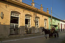 Horse & Cart Passing Library Trinidad Cuba