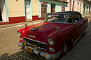 Red Classic American 1950's Car