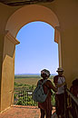 Tourists up the Manaca Iznaga tower