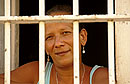 Portrait Through Window Bars