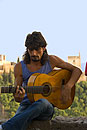 Spanish Guitarist at the Alhambra Mirador
