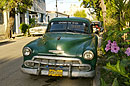 Green 1950 Cuban Car