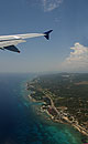 Flying over the Cuban Coast