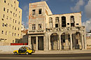 Yellow & Black Taxi on the Malecon