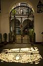 Ironwork Gate Intricate Shadows