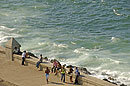 People Gather on the Malecon