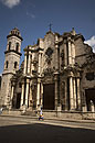 Lady Walking Past Catedral