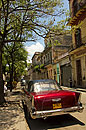 Red Rear Classic Car