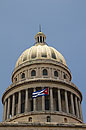 El Capitolio Dome Cuban Flag