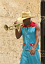 Playing Trumpet on Stilts