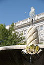 Fountain in Front Palace Madrid
