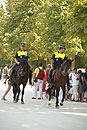 Madrid Mounted Police in Retiro Park