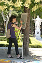 Artist in Park Madrid