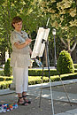 Artist with Easel Madrid Park