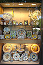 Delicate Pottery ware in Shop Madrid