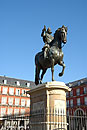 Statue Philip III Plaza Mayor Madrid