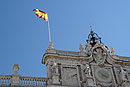 Flag flying at the Palacio Real Madrid
