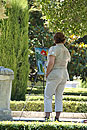 Artist Painting Colourful Picture Madrid