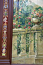Detail Villarosa, facade on Plaza de Santa Ana