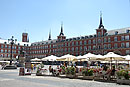 Plaza Mayor white sunshades from the Cafeterias