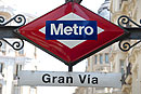 Gran Via Metro Sign Madrid