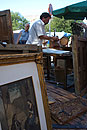 Antique Paintings at Rastro Madrid
