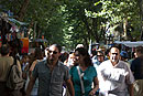 Crowds at the Rastro Madrid