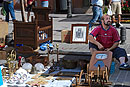Antique Cot Display Rastro Madrid