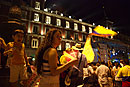 Screaming Child at the Celebrations Plaza Mayor Madrid