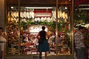 Lady window Shopping Ham in Madrid
