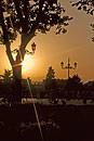 Plaza de Oriente at Sunset