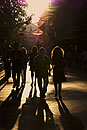 People Silhouettes in Madrid