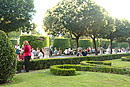 People in Gardens Plaza de Oriente Madrid