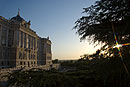 Dusk at Palacio Real Madrid