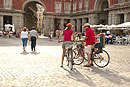 Family in Red Plaza Mayor Madrid