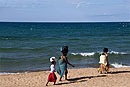 Women & Children on Malawi Beach