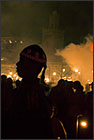 Silhouetted man Djemma