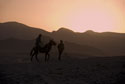 Slhouettes of Berber horseman