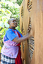 Maasai Women Clay the Main Lodge 