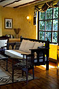 Cosy Library at Olonana Safari Camp